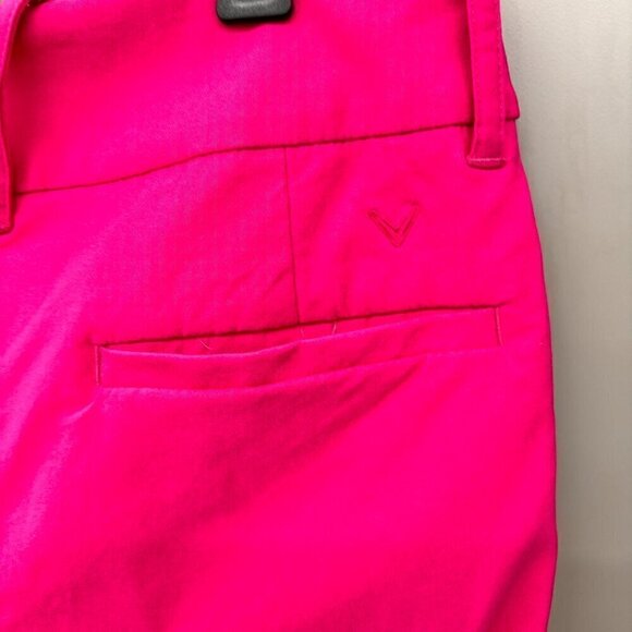 Callaway Ladies Bright Pink Pull-On City Short Size M - Picture 5 of 10